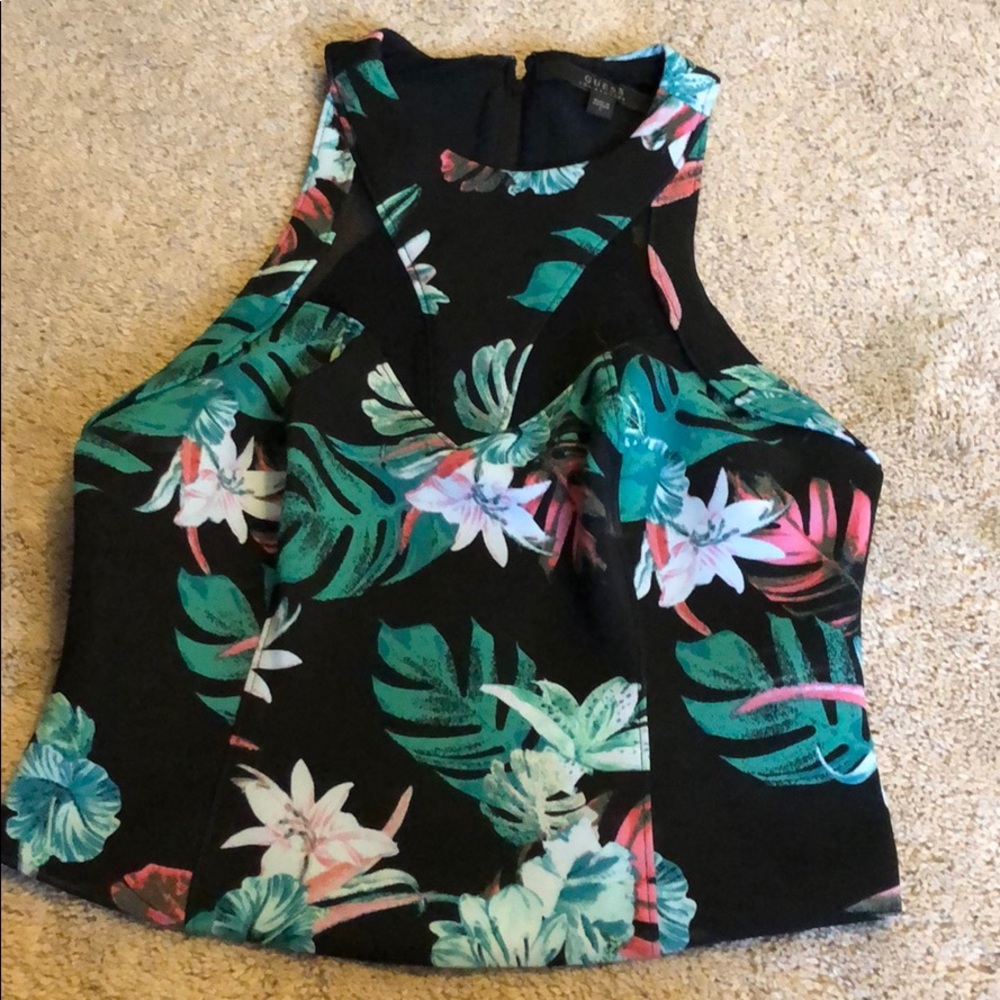 Structured Tank -floral by Guess